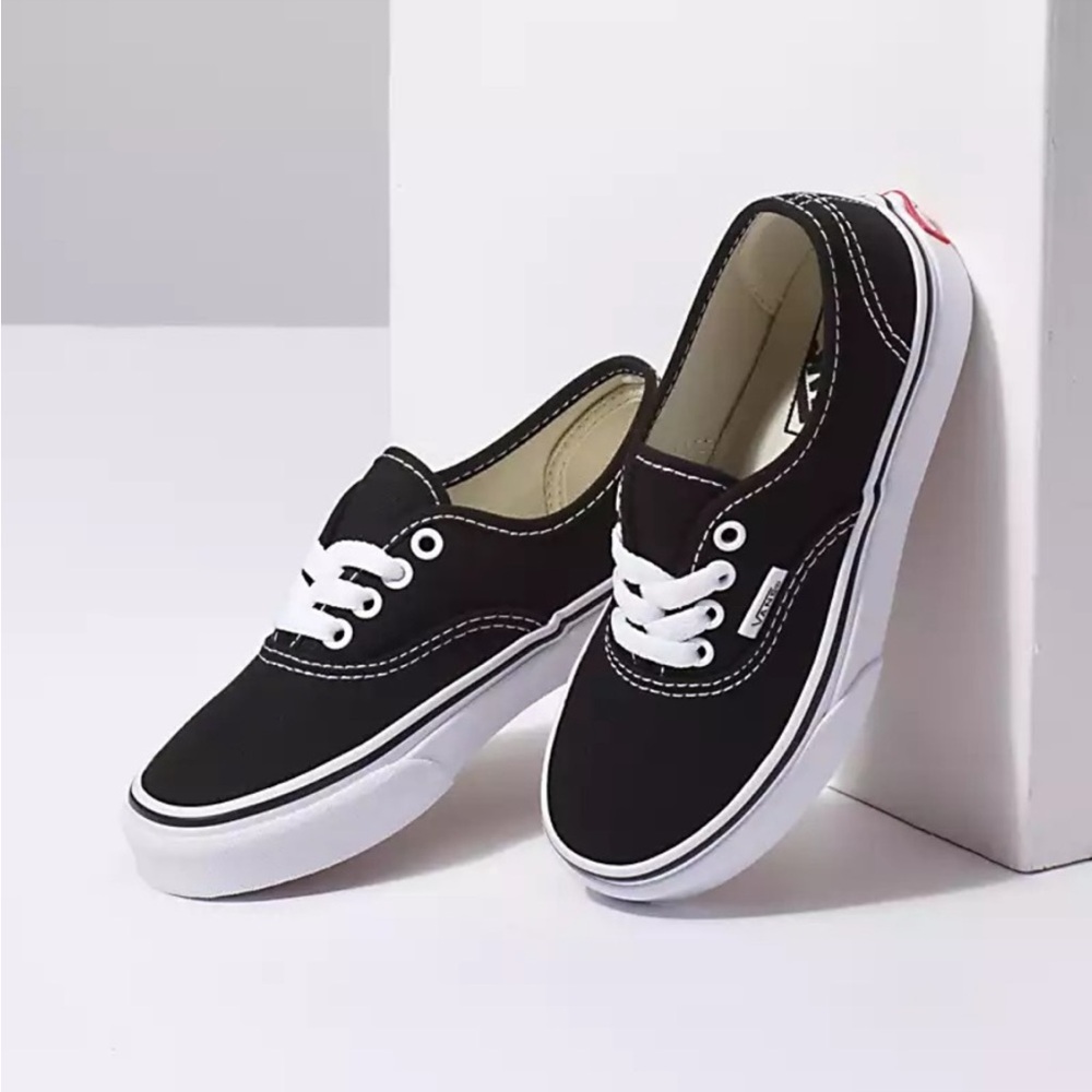 Vans Kids Black Canvas Sneakers